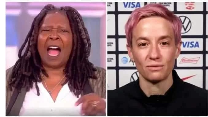 Breaking: Whoopi Goldberg to Leave America with Megan Rapinoe; ‘We Get No Respect Here’.