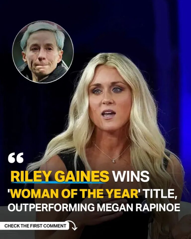 Riley Gaines Wins ‘Woman of the Year’ Title, Outperforming Megan Rapinoe