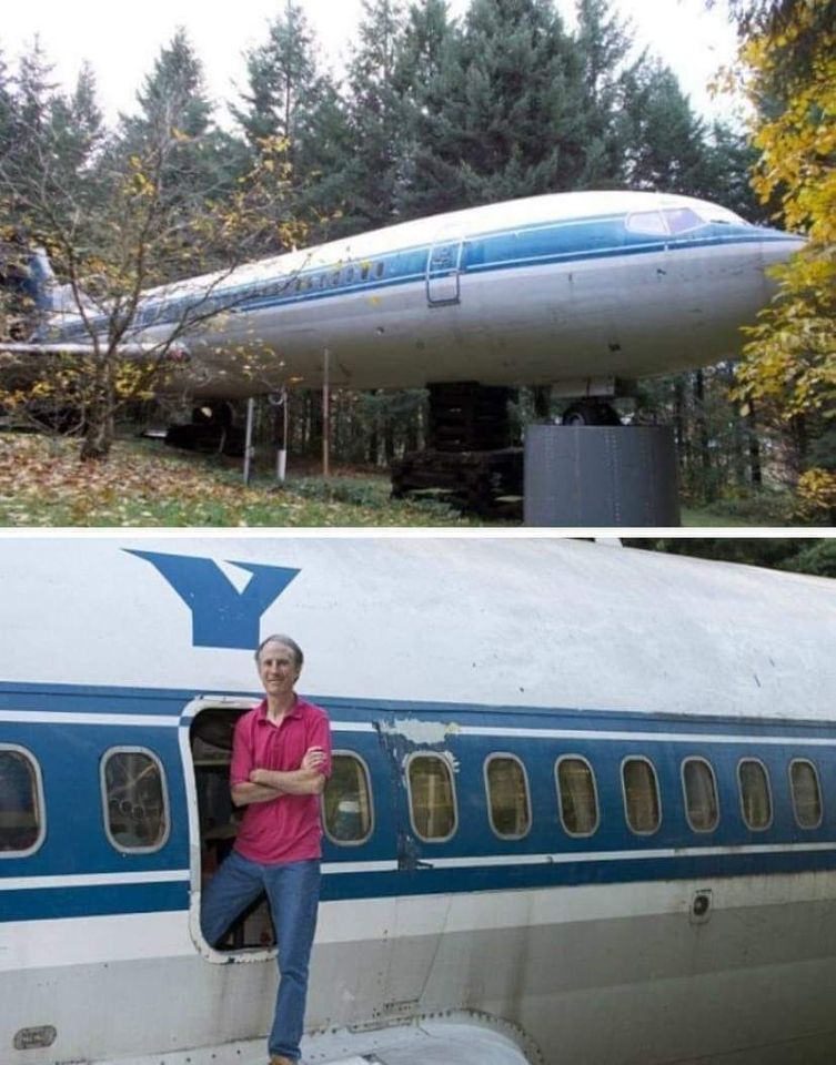 Man spend $230,000 to turn an airplane into his dream home, but wait till you see how it looks inside 👀