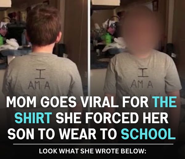 Mom goes VIRAL for the shirt she Forced her son to wear to school 🤯