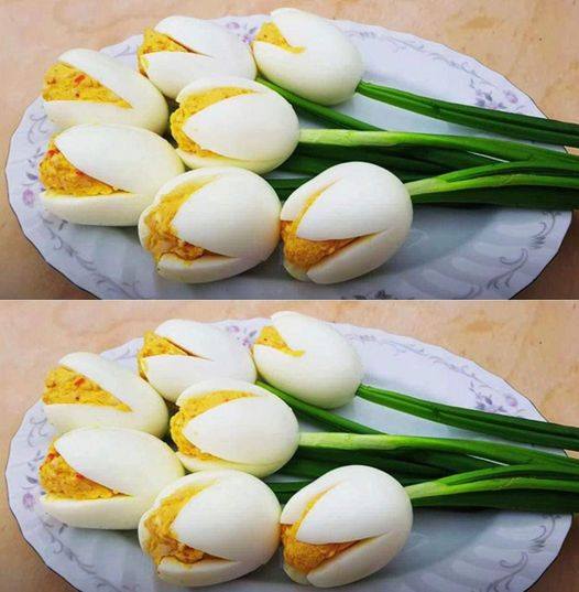 This is my daughter’s favorite way to serve deviled eggs. 🌷 She makes it every year for Easter, and our guests love it. With her permission, I’ll share the recipe with you. I hope you will try it.
