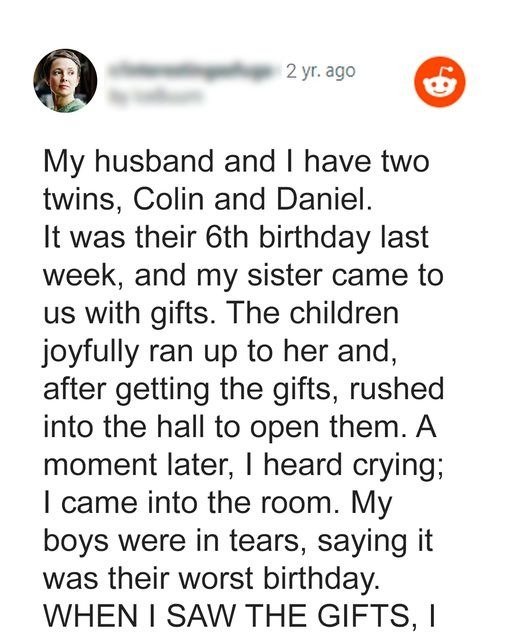 Mom Furious upon Seeing Her Sons Cry after Opening Presents They Received from Their Aunt.