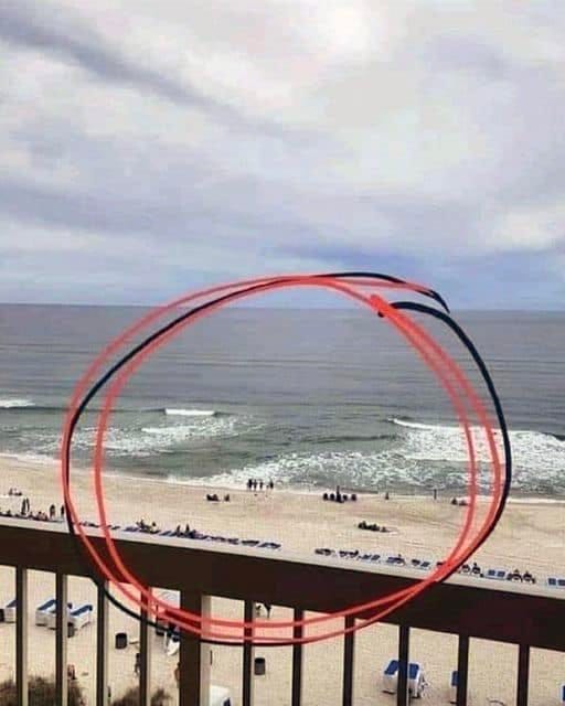 Don’t you dare go in the water, if you see waves forming like this…