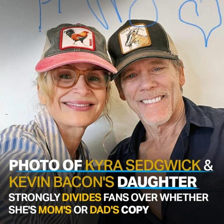 People are talking online about how much Kevin Bacon and Kyra Sedgwick’s daughter looks like her parents in a new picture.