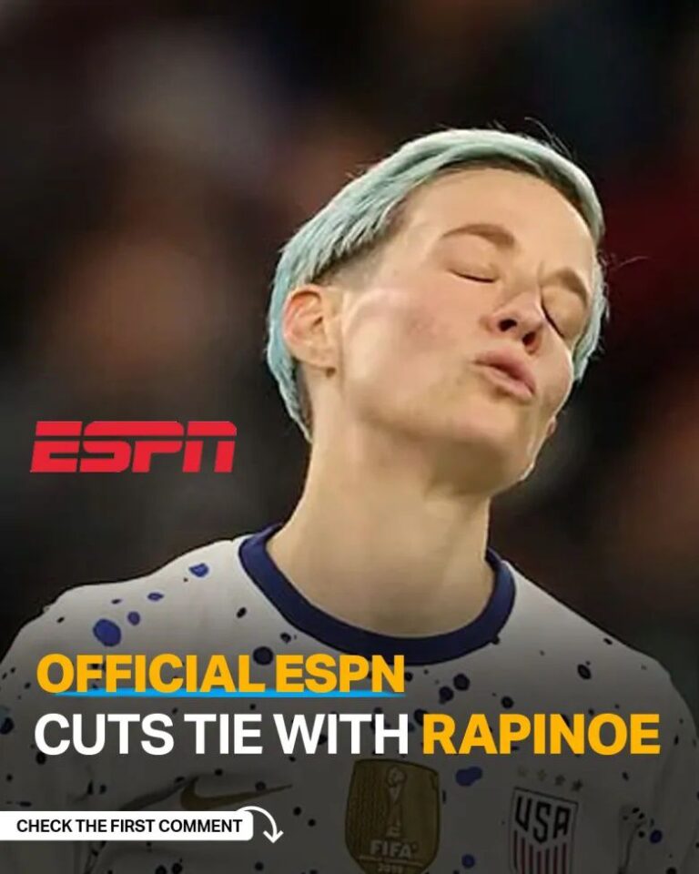 “She betrays America,” ESPN says as it cuts ties with Megan Rapinoe