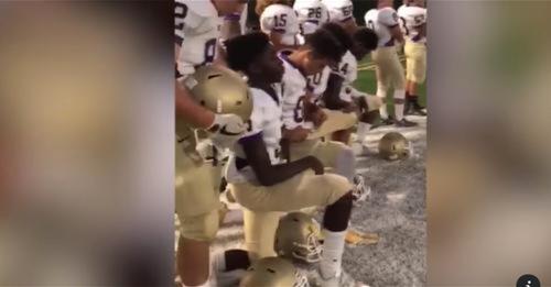 A High School Football Team Decided To Take A Knee For The Anthem, So The Refs Taught Them A Lesson. See it below!!
