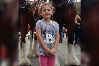 Father Snapped Photo Of Daughter Standing With Horses – When He Looked Closer, He Burst Out Laughing! See it below!