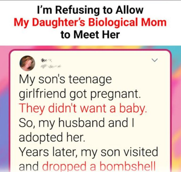 I’m Refusing to Allow My Daughter’s Biological Mom to Meet Her.