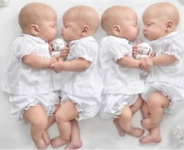 After 14 years, the woman delivered quadruplets who are identical to each other: Here’s how the girls appear now.