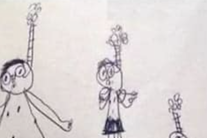 6-Year-Old Draws ‘Family Picture’, Teacher Immediately Calls ‘Emergency Meeting’ After Seeing It. See it below!!
