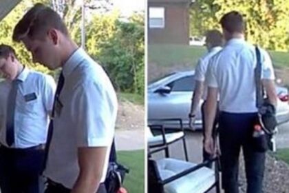 Mormon Missionaries Caught On Doorbell Cam Leaving After Seeing Gay Couple’s Doormat. See it below!!
