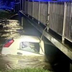 Hero describes moment he saved mum and child when flood swept their car away