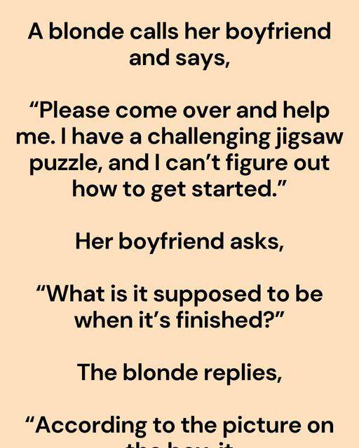 A Blonde Calls Her Boyfriend And Says