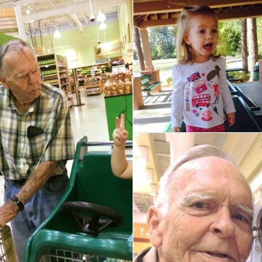 4-year-old calls stranger “old person” in store – then her mom is floored by his response