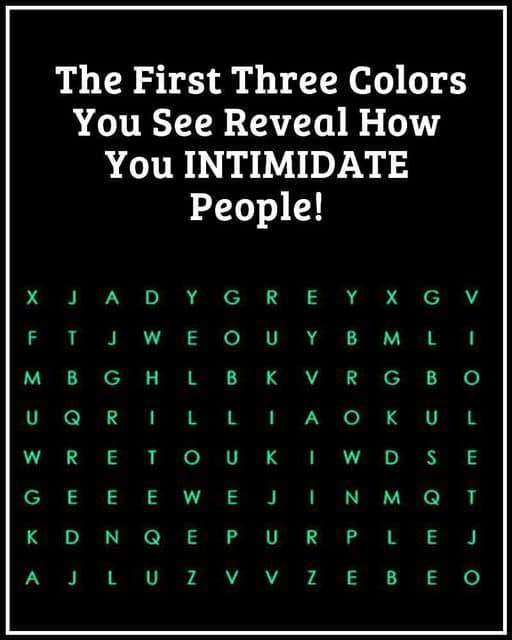 The First Three Colors You See Reveal How You INTIMIDATE People!