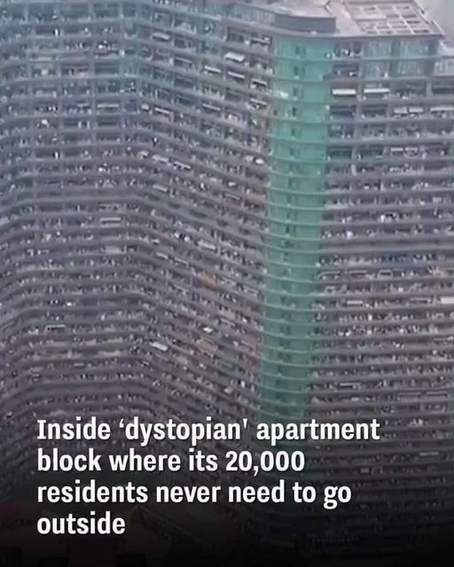 A Look Inside an Apartment Block That Houses Over 20,000 Residents in a Dystopian Setting