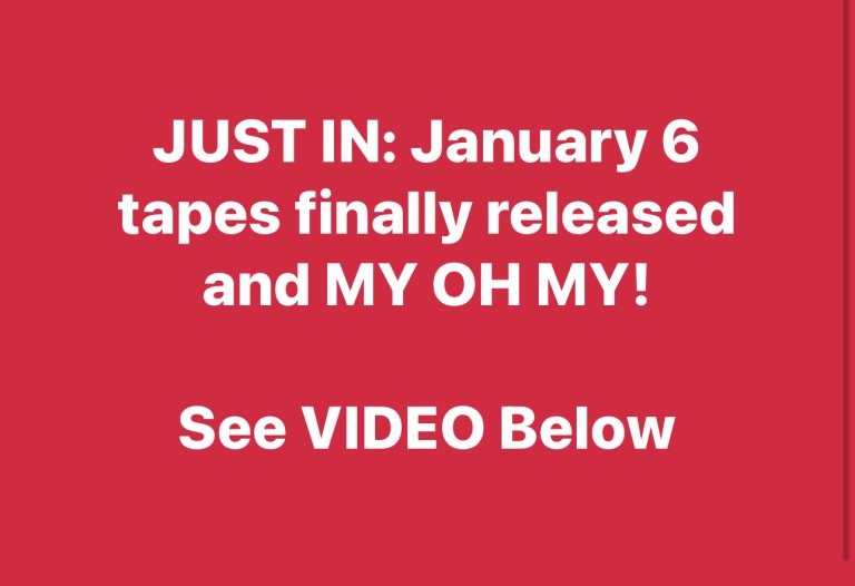 JUST IN: January 6 tapes finally released and MY OH MY! See VIDEO Below