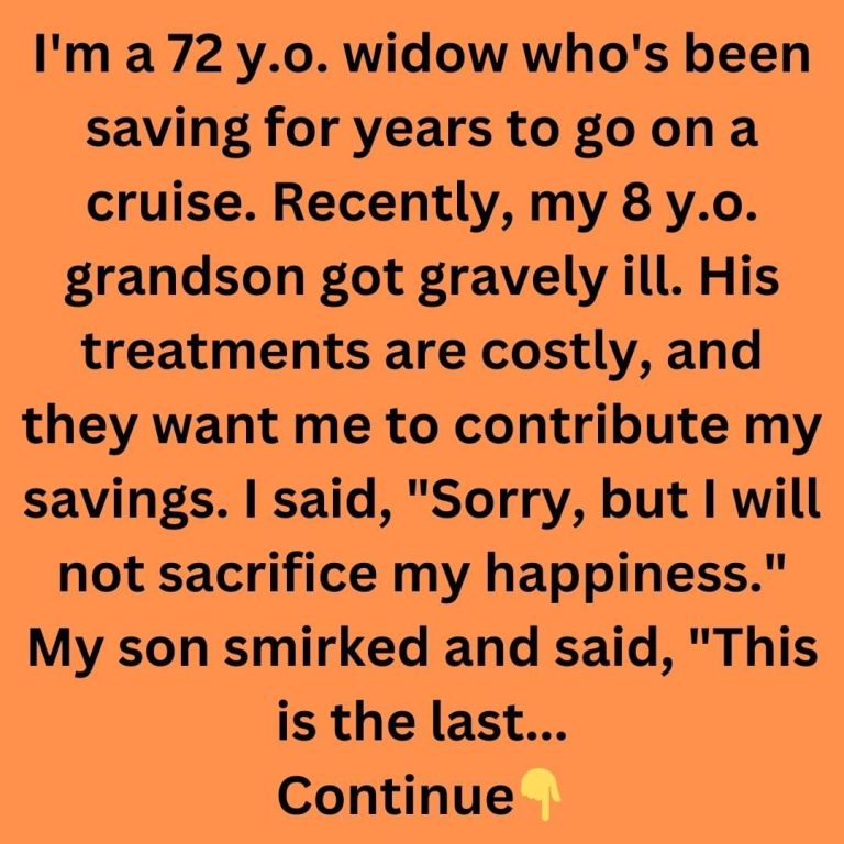 I Refuse to Sacrifice My Happiness to Save My Grandson