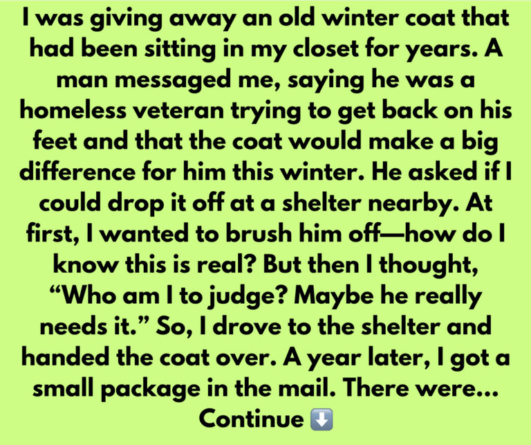 “The Coat That Brought Him Home”