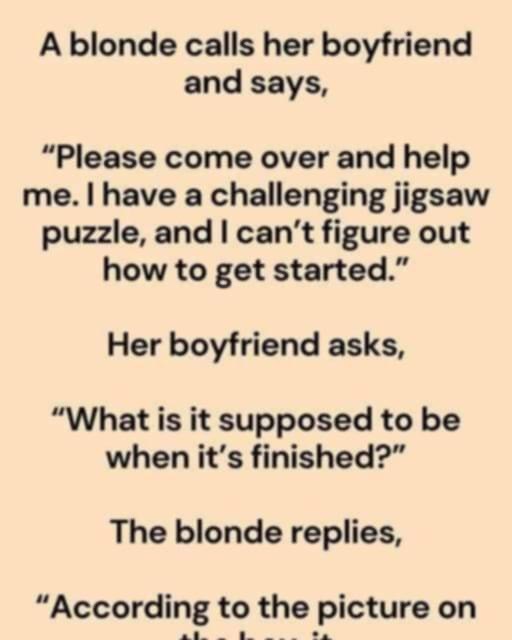 A Blonde Calls Her Boyfriend And Says