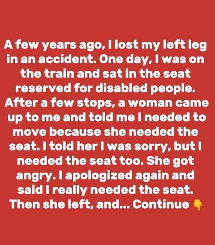 A Girl With a Hidden Disability Didn’t Give Up Her Seat to an Elderly Woman and Now Feels Guilty